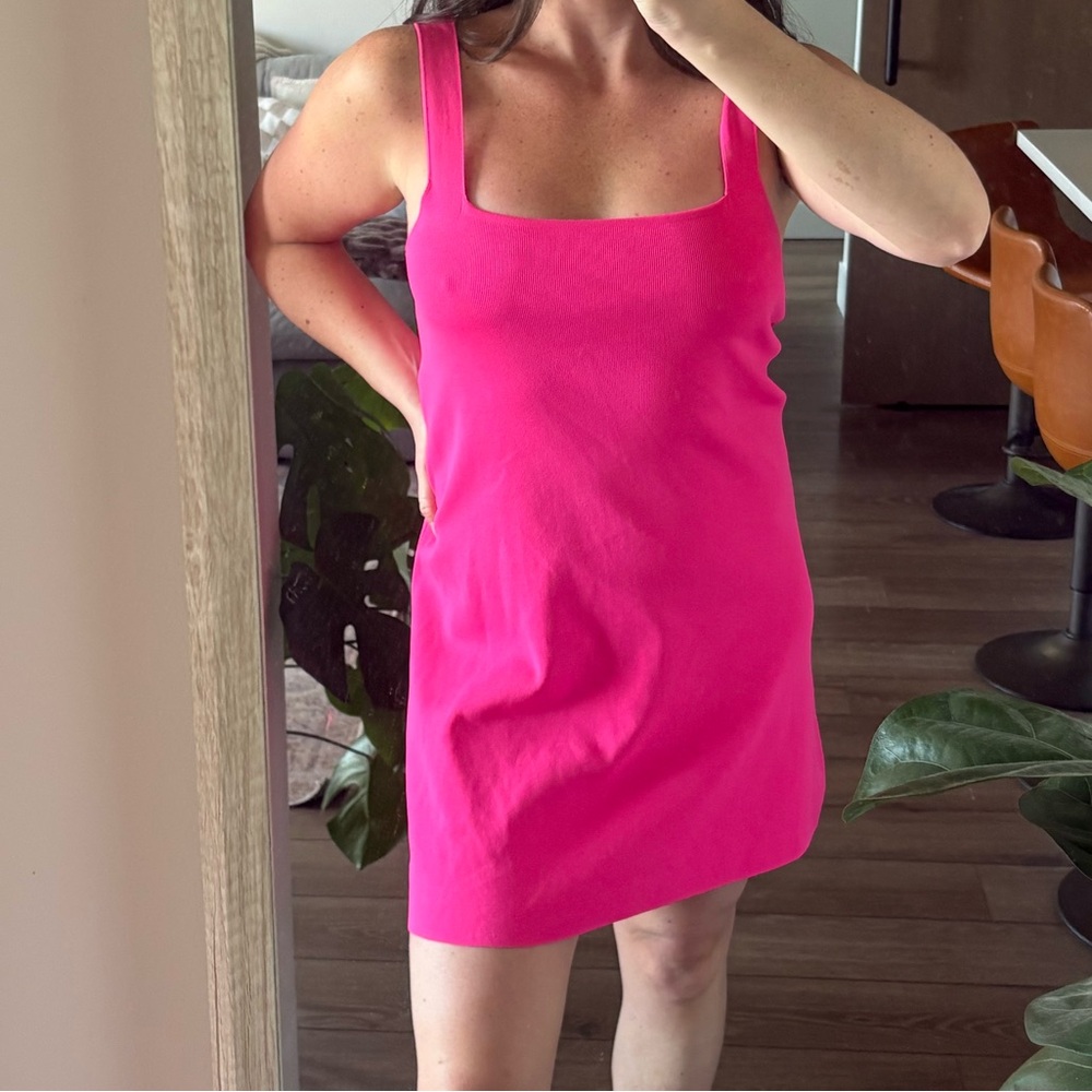 Zara Fuchsia Sleeveless Dress